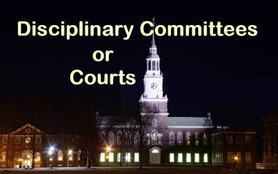 College Disciplinary Committee or Court